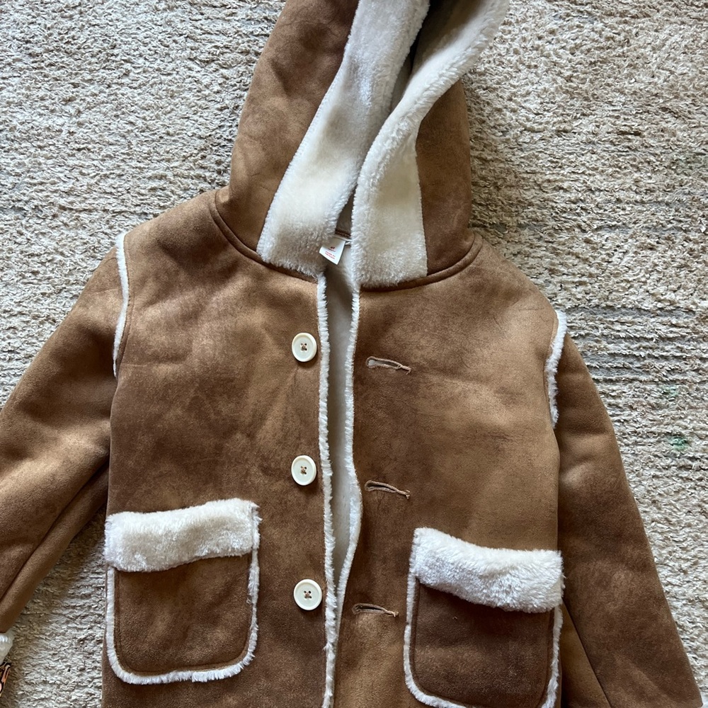 Cozy Brown Kids Jacket with Hood